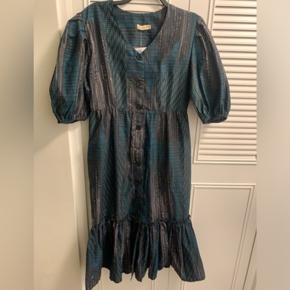 Elisamama girls printed trumpet style dress size M-A472